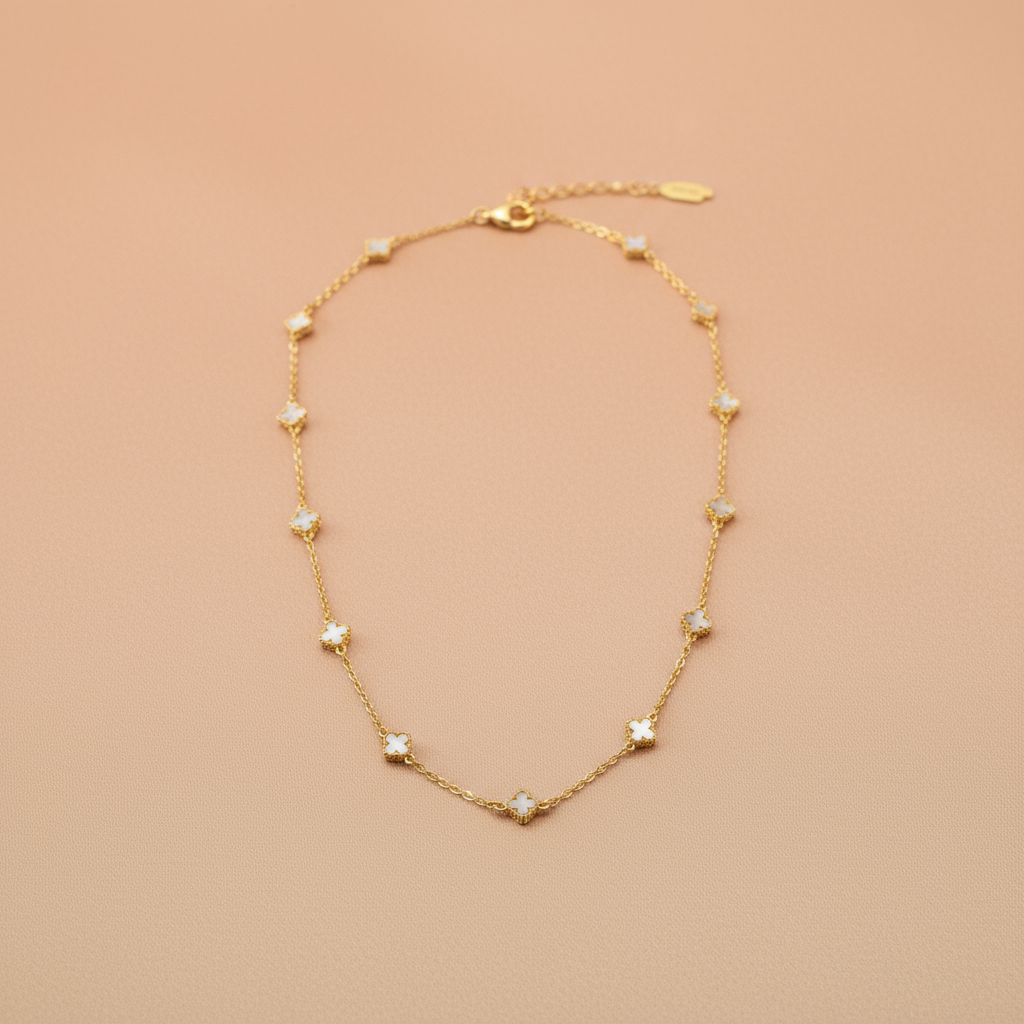 Cadena de Oro 14K con Dijes de Estrella – Delicadeza y Elegancia