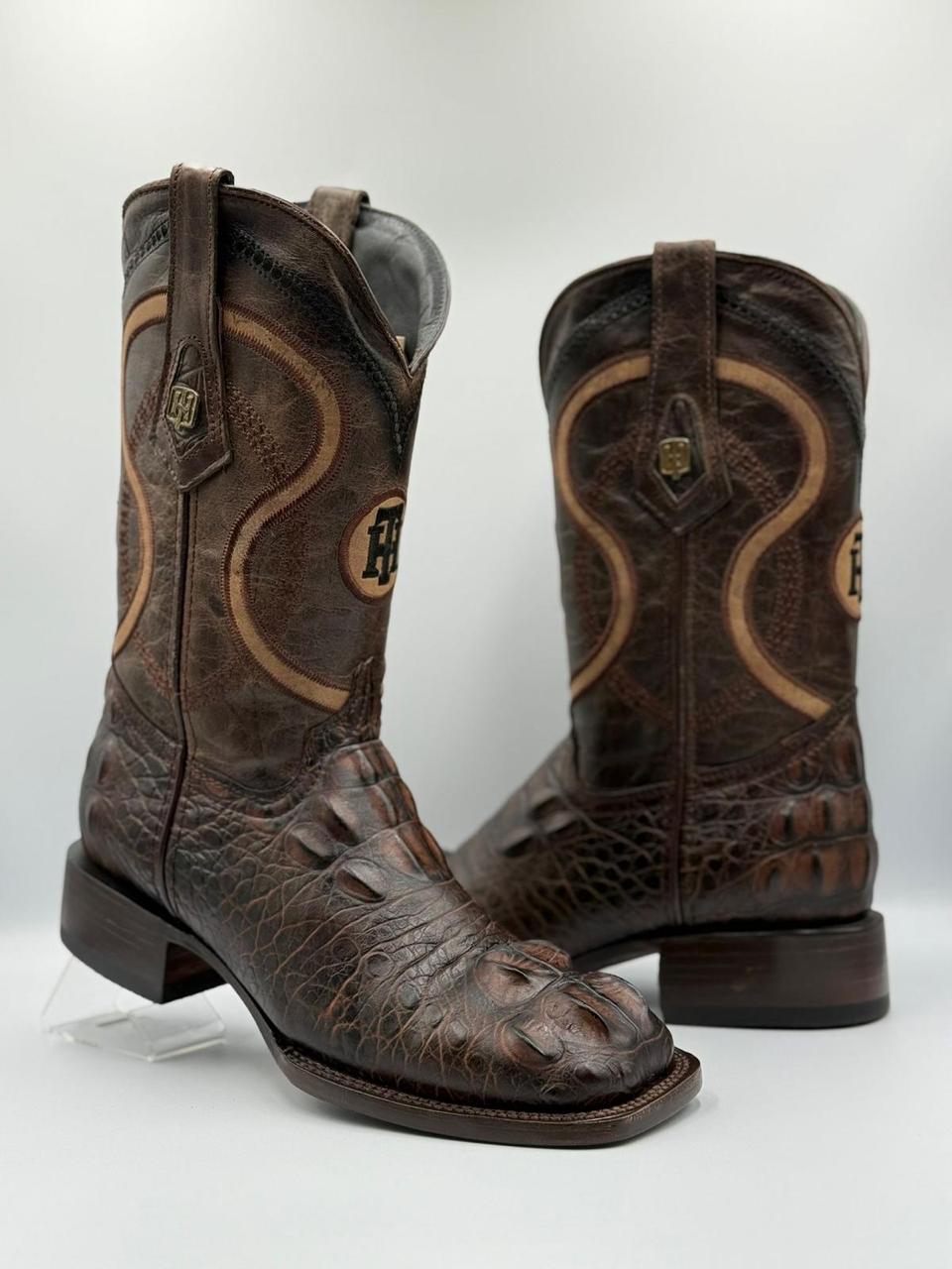 El Guerrero – Botas de Cocodrilo Marrón