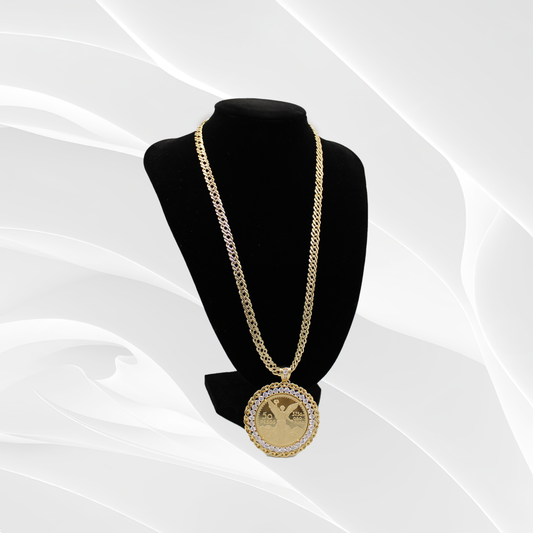 Gold-Plated Centenario Coin Pendant