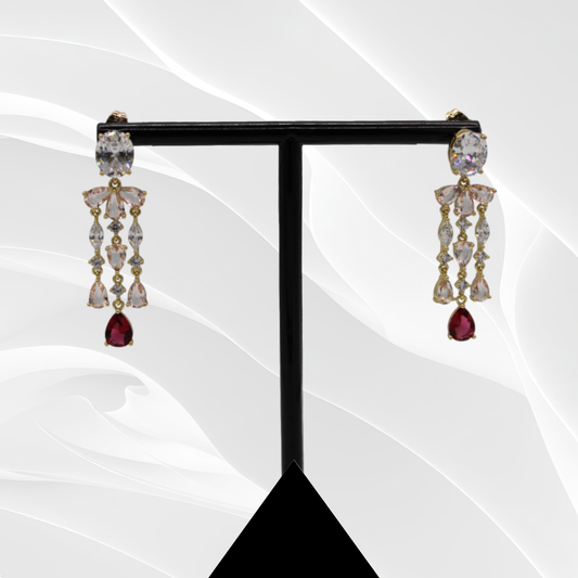 Elegant Crystal Drop Earrings