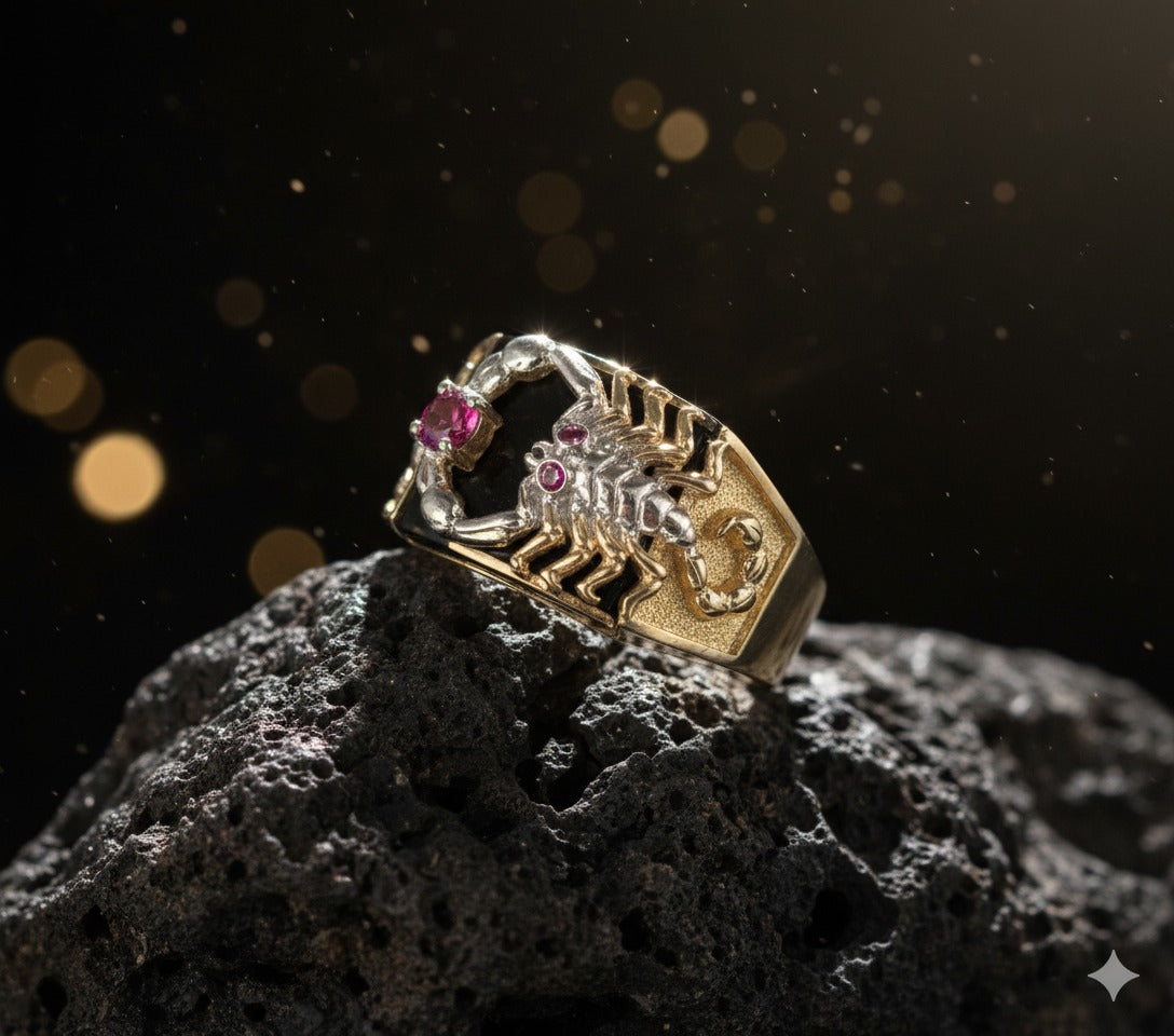 Anillo Escorpión oro 14k – Poder y Distinción