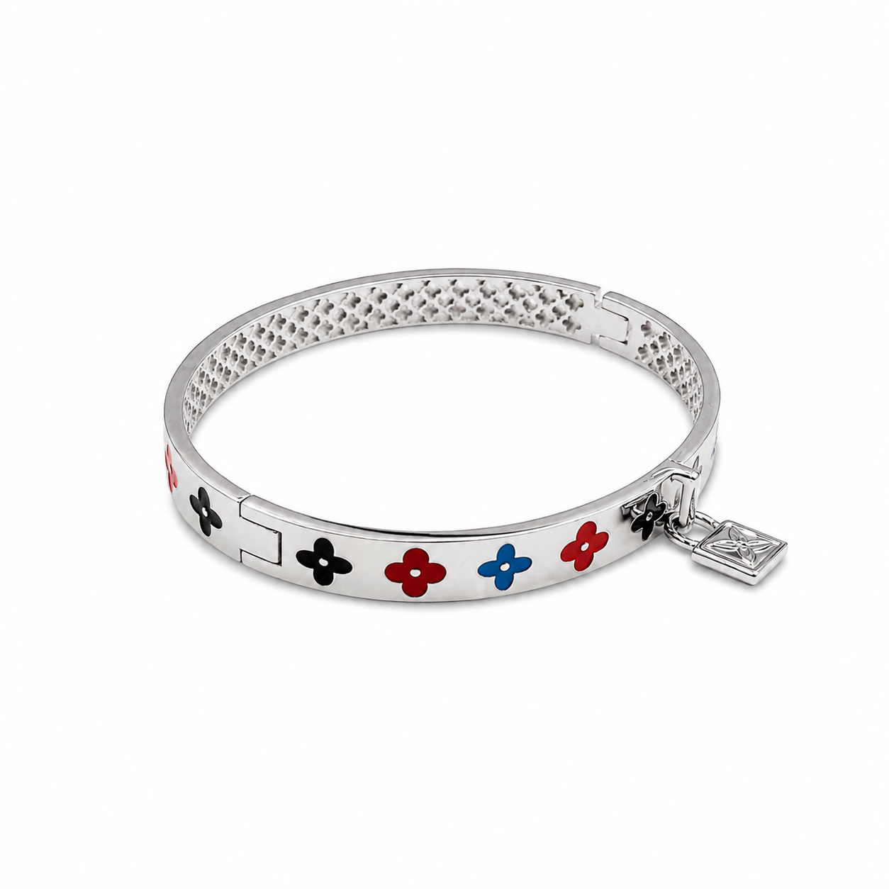 Pulsera Cuatro Pétalos de Plata Auténtica Italiana 925