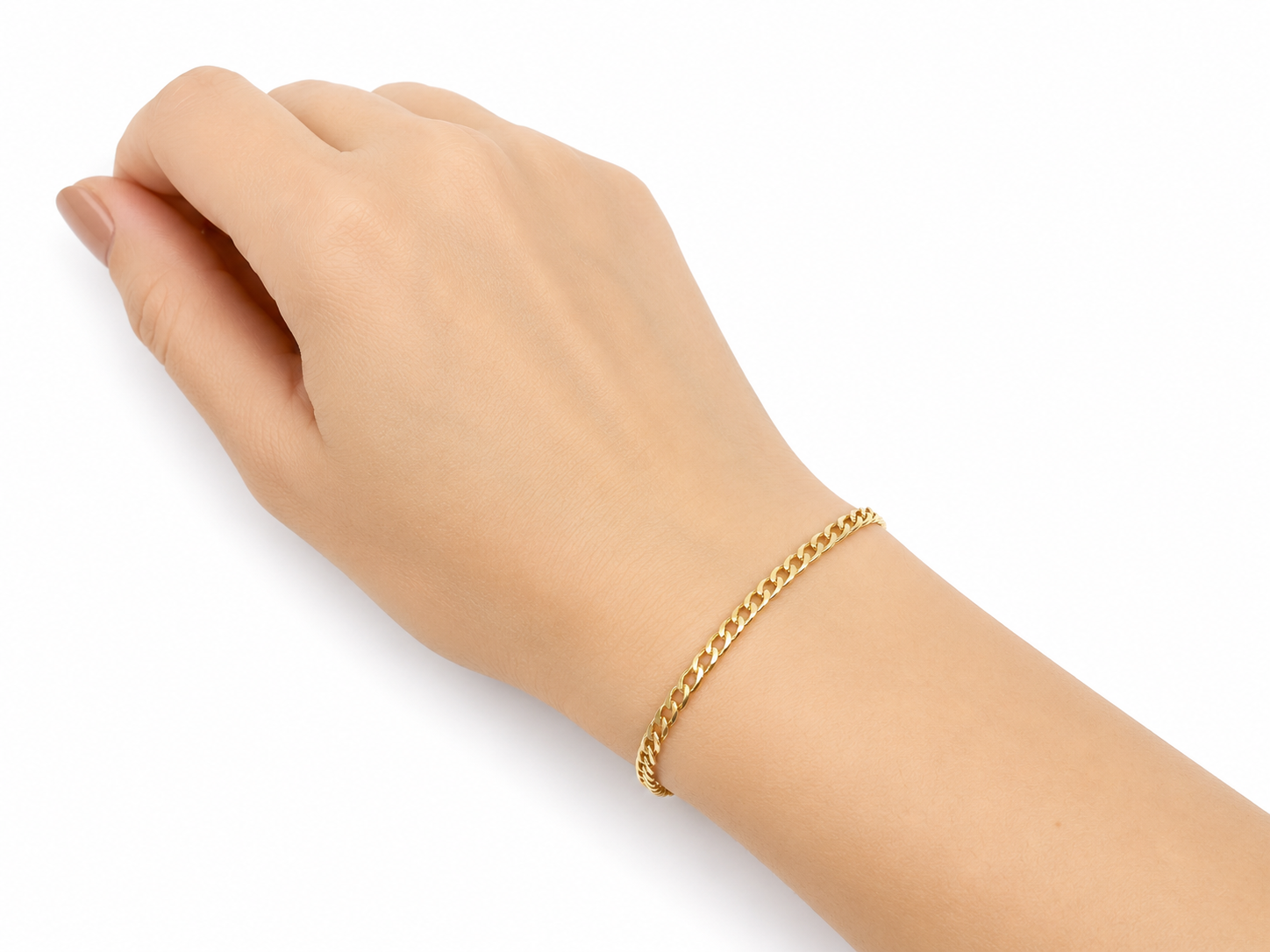 Pulsera Oro 14K Unisex – 8.5 Pulgadas
