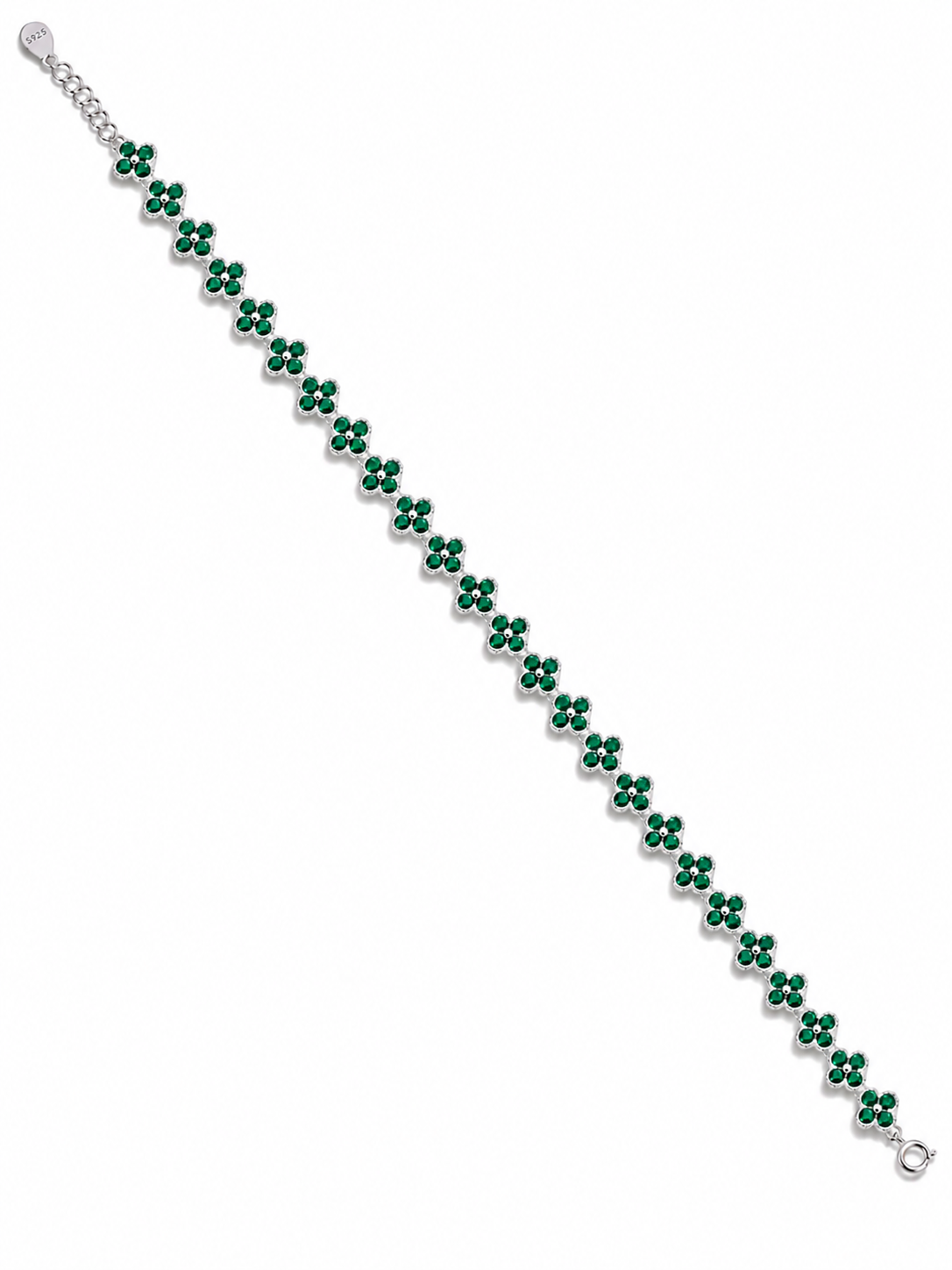 Pulsera Flores Inspiración Clover – Plata 925