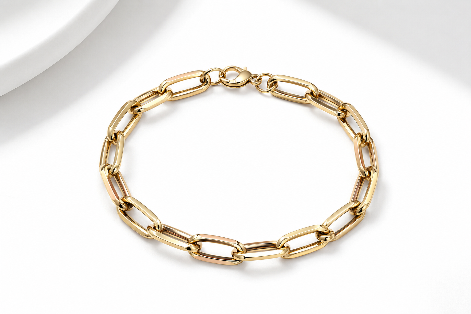 Pulsera Oro 14K Semisólida – 7.5 Pulgadas