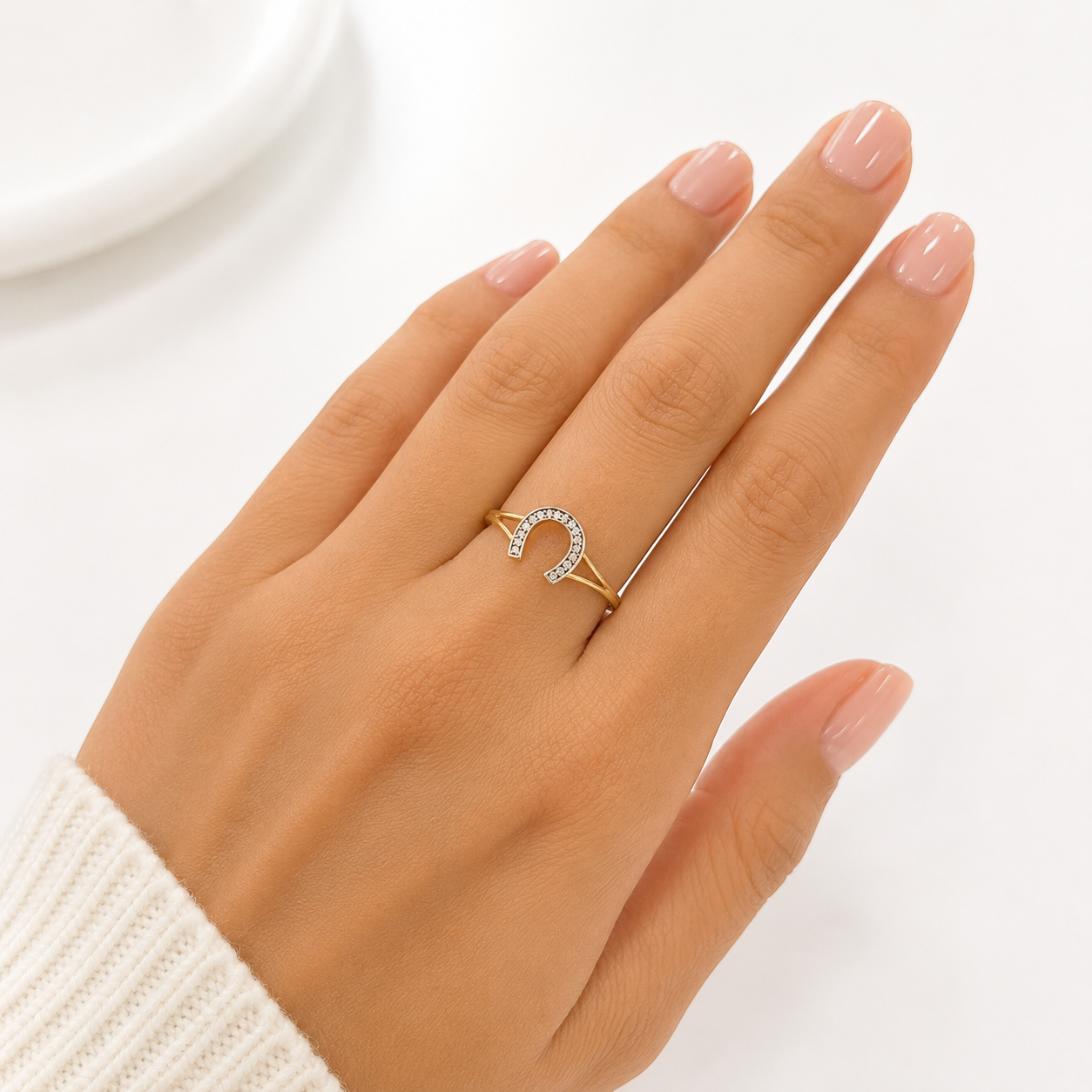 Anillo Herradura en Oro 14K