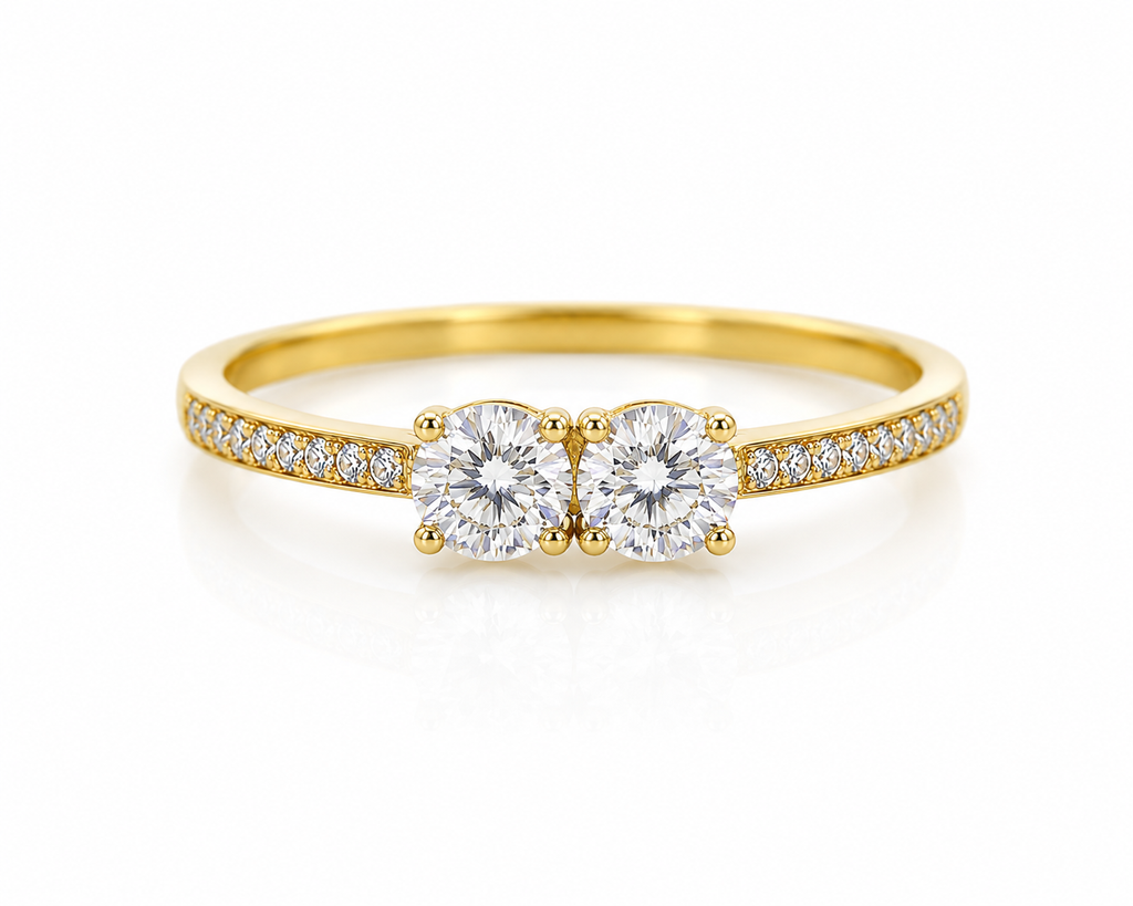 Anillo de Compromiso en Oro de 14K – Talla 9