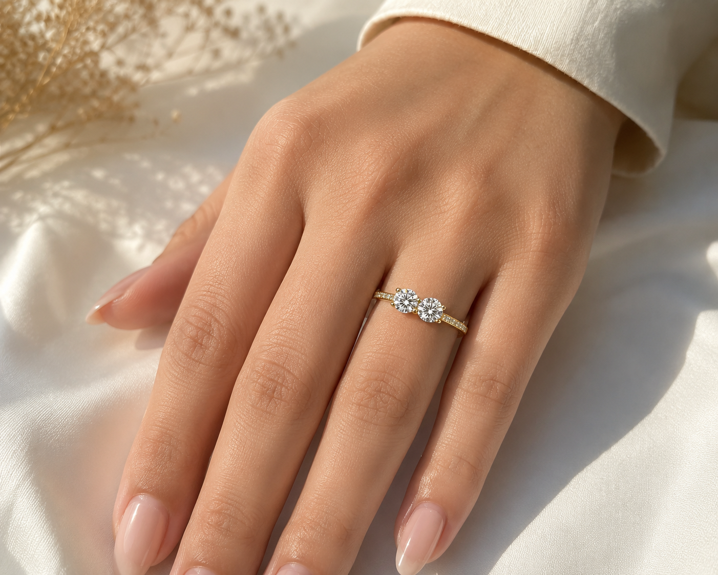 Anillo de Compromiso en Oro de 14K – Talla 9