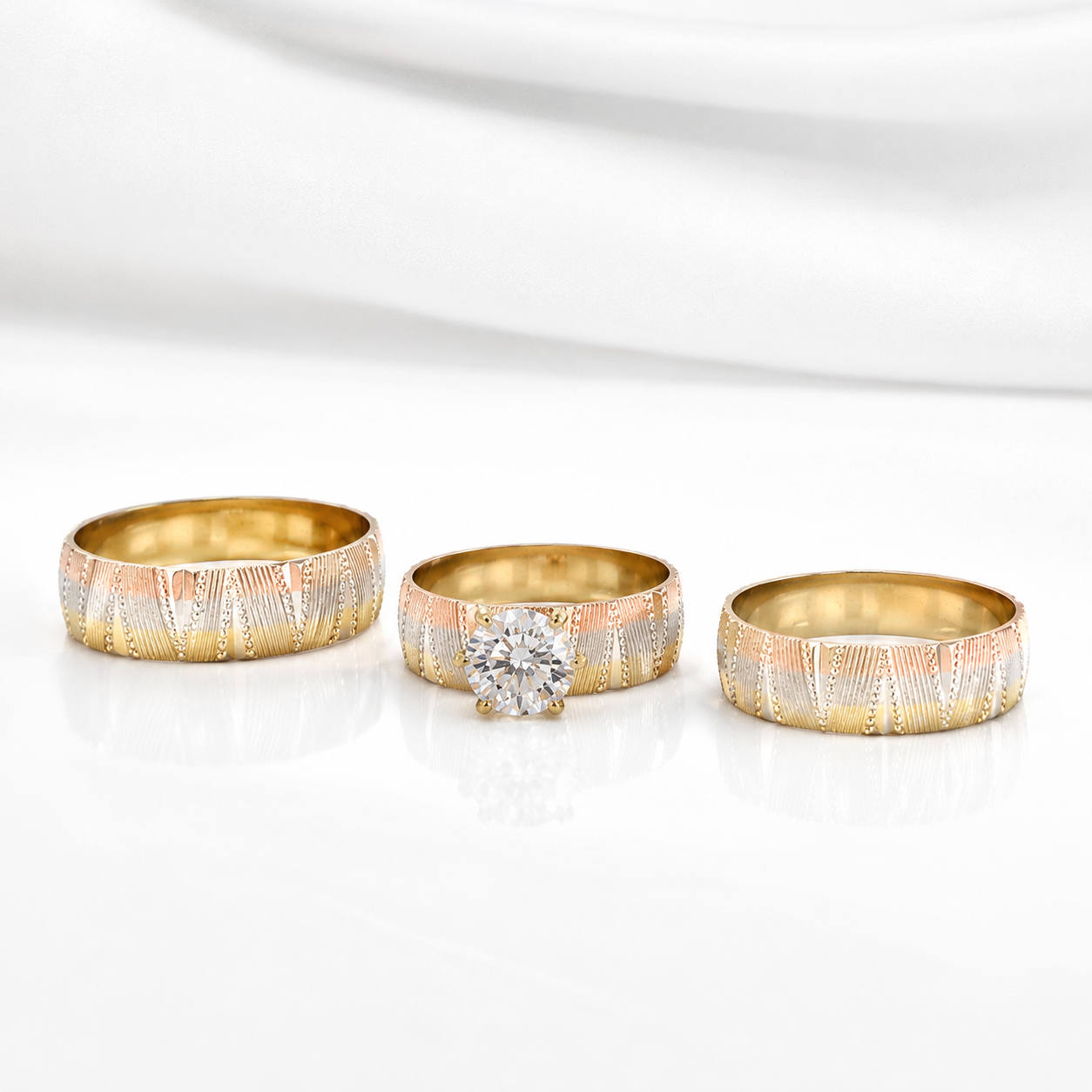 Anillos de Matrimonio en Oro de 14K – Tres Oros