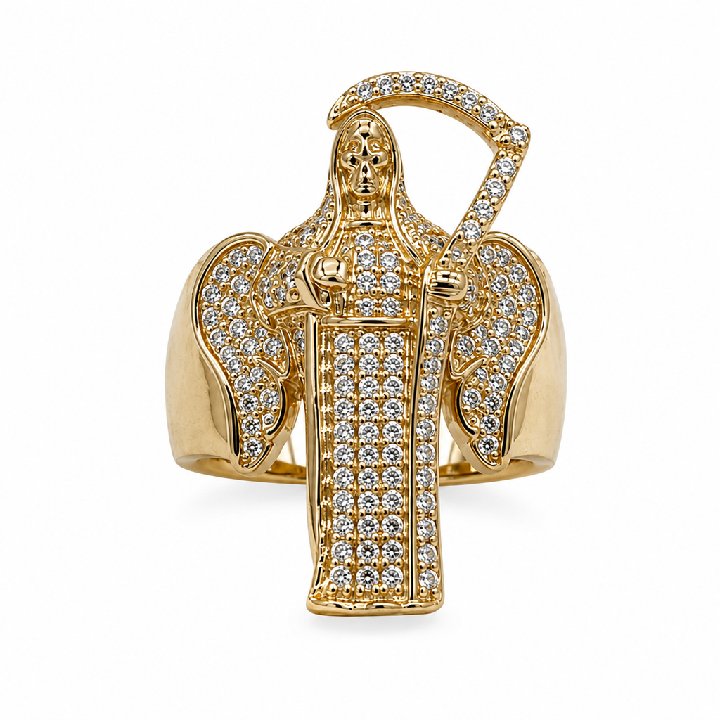 Anillo Oro 14K Ángel de la Muerte