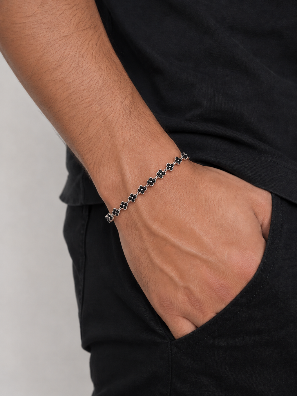 Pulsera Flores Inspiración Clover – Plata 925