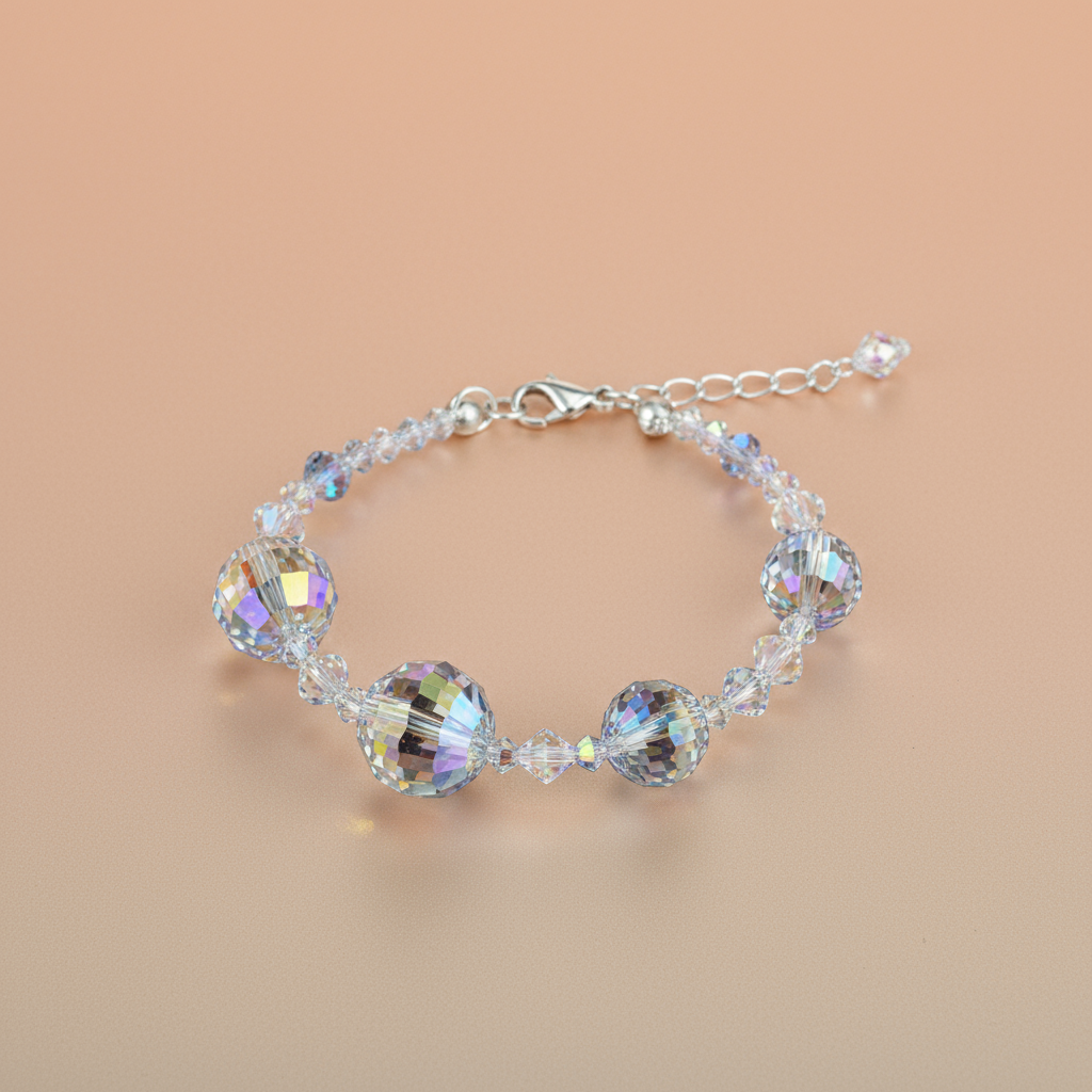 Pulsera Aurora – Cristales Iridiscentes Swarovski