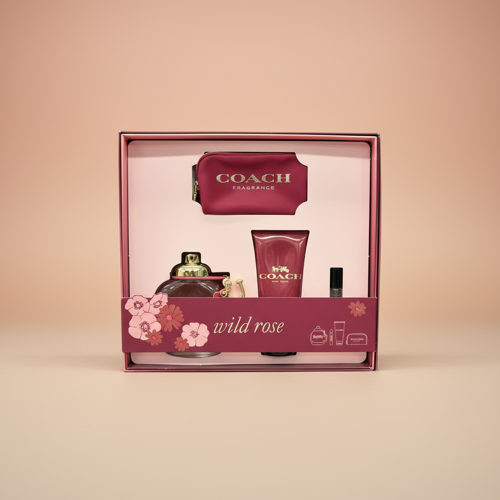 Set de Perfume Coach Wild Rose – Edición Especial con Estuche