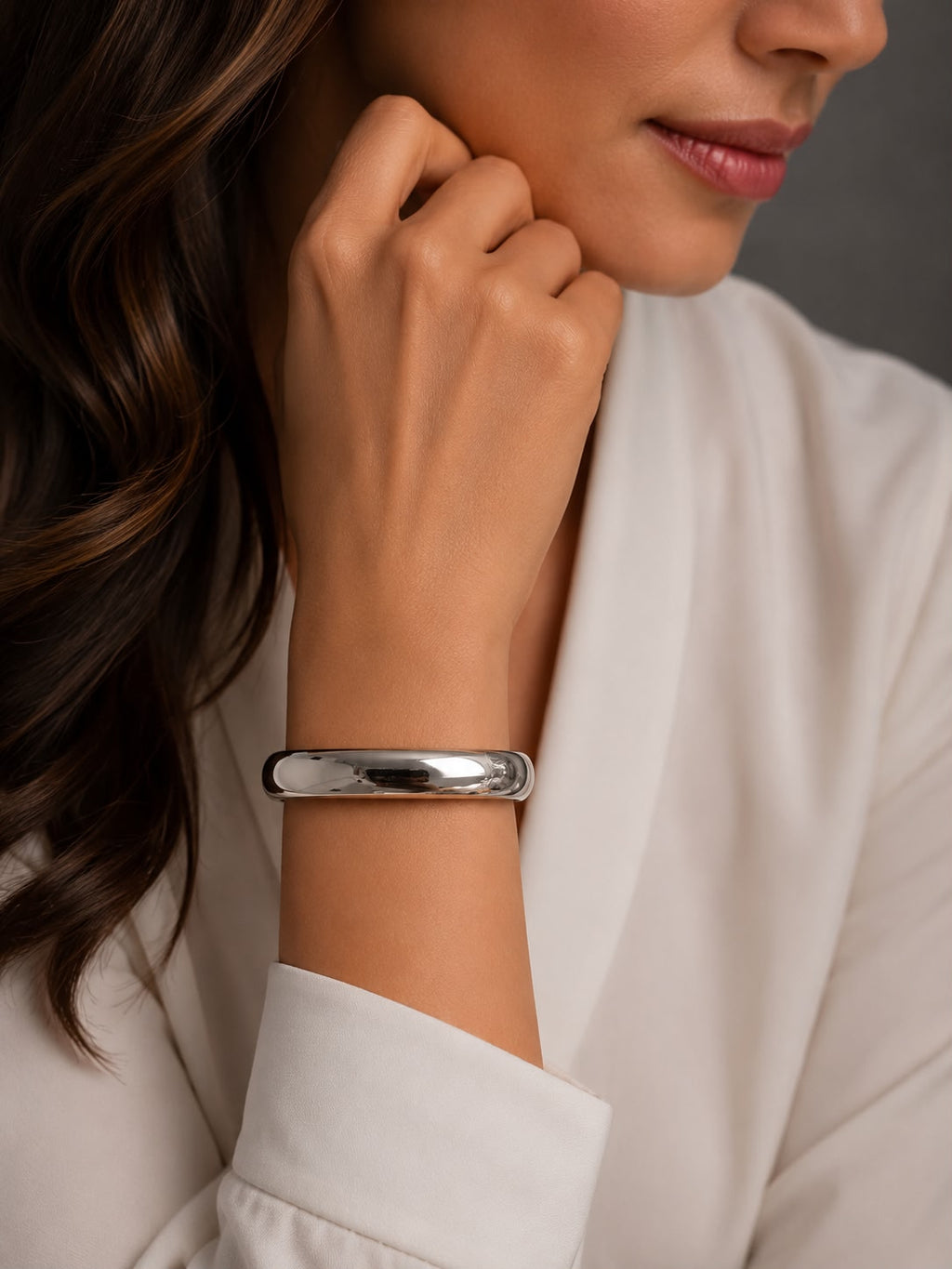 Brazalete Rígido de Plata Auténtica Mexicana 925