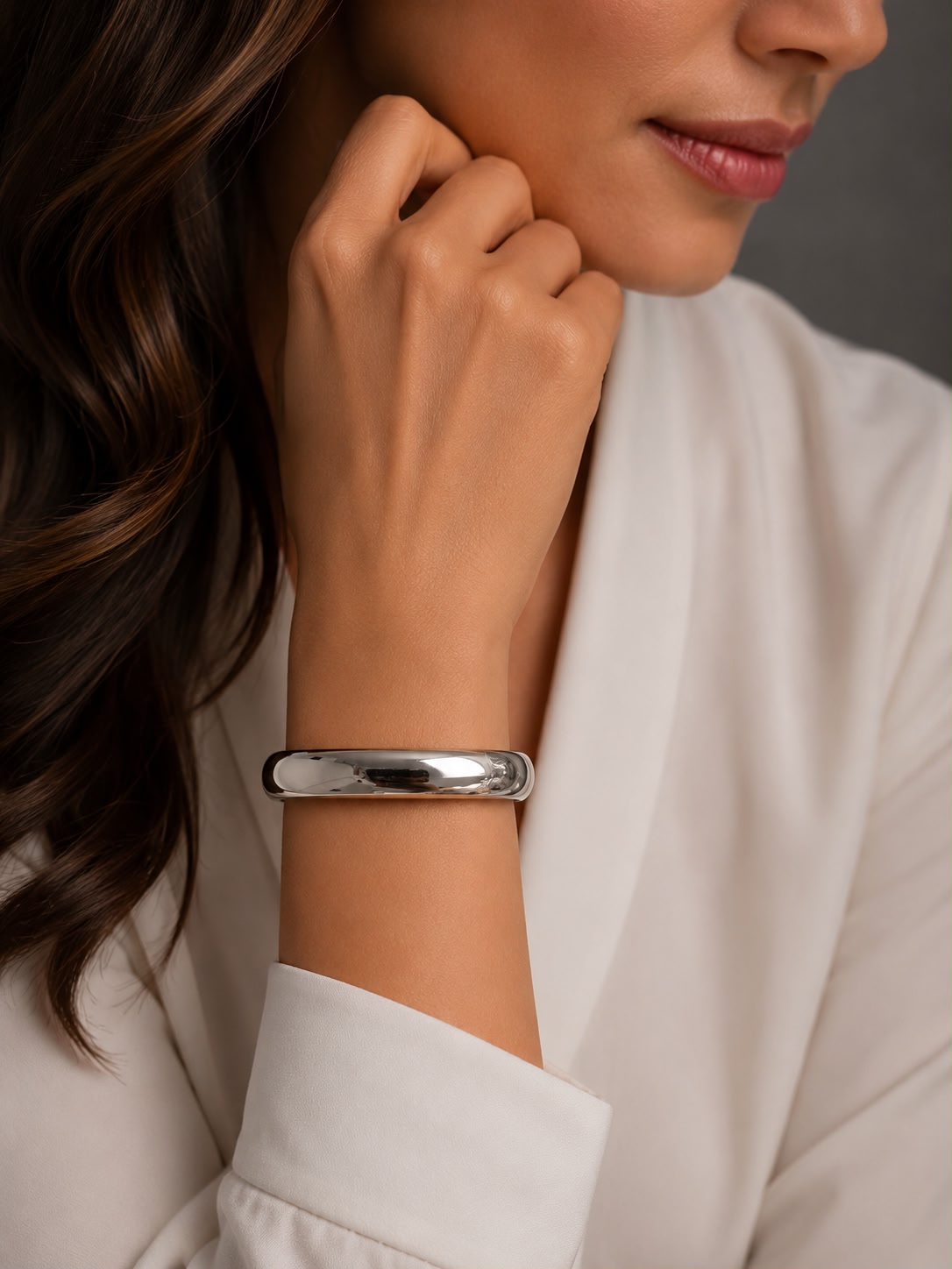 Brazalete Rígido de Plata Auténtica Mexicana 925