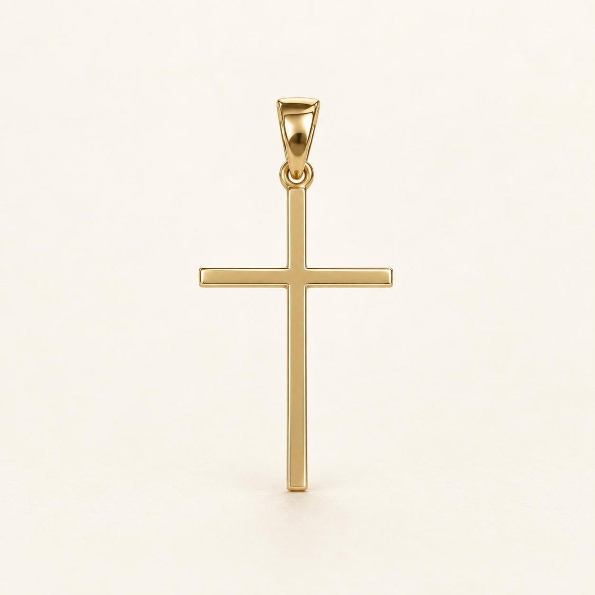 Dije de Cruz Minimalista en Oro 14K